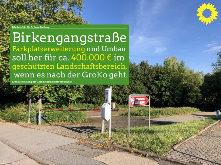 Parkplatzerweiterung Birkengangstraße