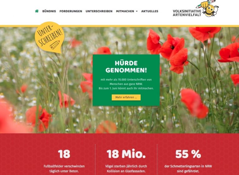 Eure Unterschrift für den Artenschutz