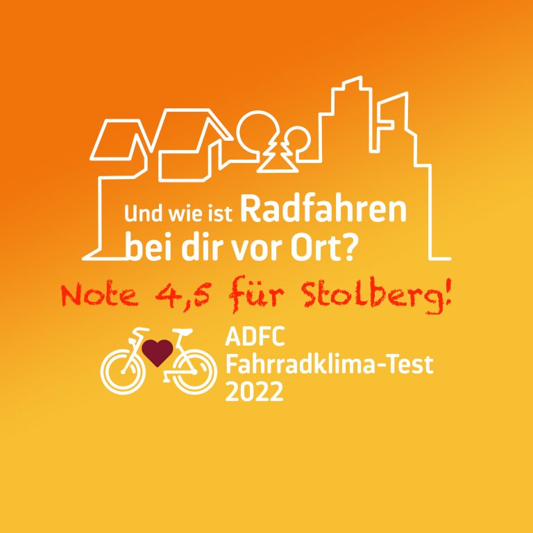 Fahrradklima: Note 4,5 für Stolberg