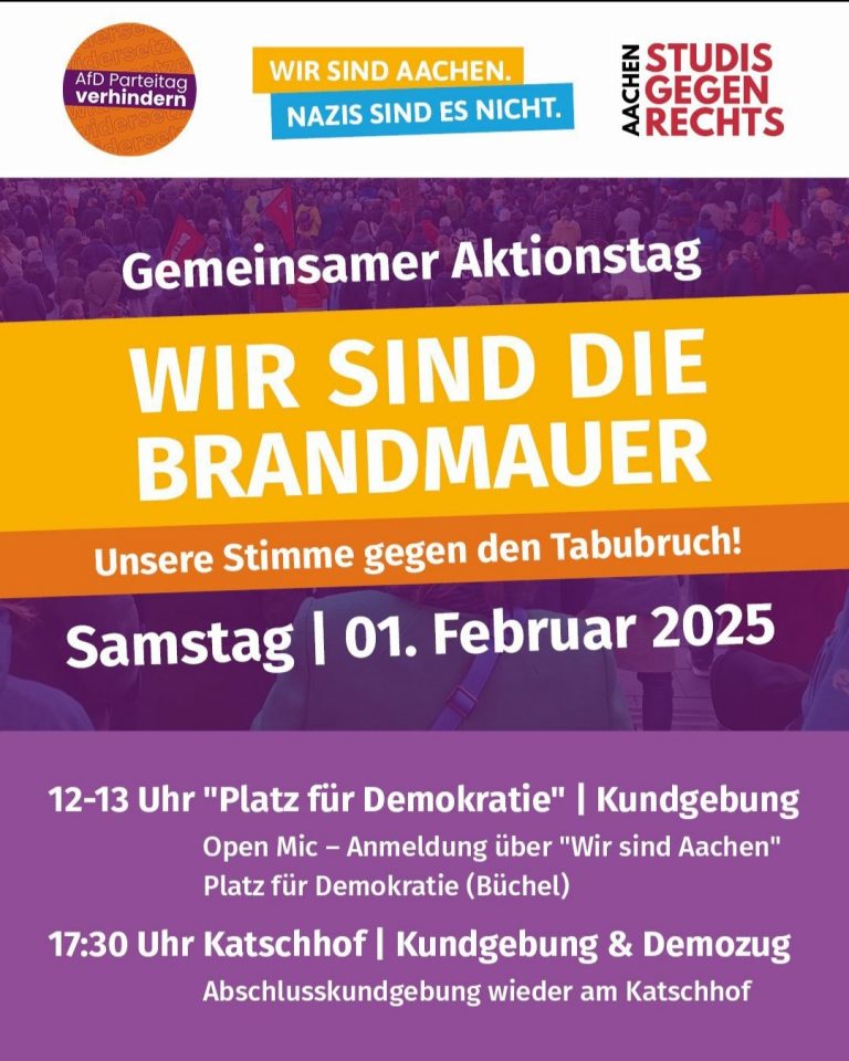 Kundgebung: Wir sind die Brandmauer