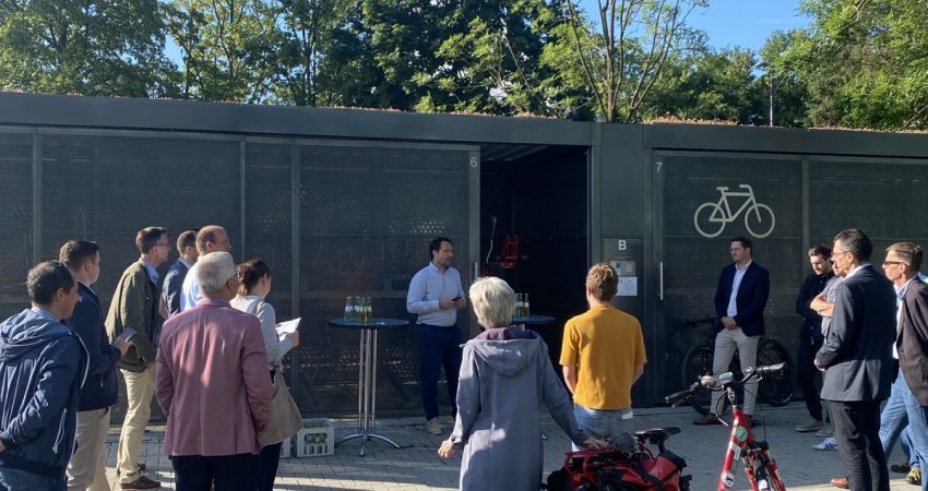 Neue Fahrradgarage am Stolberger Hauptbahnhof