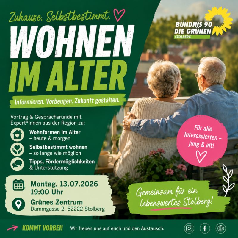 Sharepic Wohnen im Alter